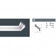 Плинтус потолочный C 65/80, 2 м