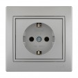 Розетка с заземлением керамика Lezard Mira 701-1010(3030)-122