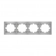Рамка 4 поста горизонтальная Lezard Mira 701-1010(3030)-149