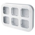 Блок установочный 6 постов накладной монтаж Legrand Quteo 782296 белый
