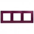Рамка 3 поста Legrand Etika цветная