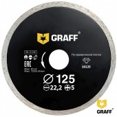 Диск алмазный  по керамической плитке 125x5x22,23 мм GRAFF