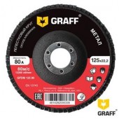 Круг лепестковый шлифовальный по металлу Graff 125х22,2 мм 100A