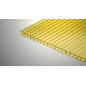 Поликарбонат сотовый желтый Golden Plast (РФ), 4 мм