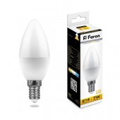 Лампа светодиодная Feron LB-97 7W LED E14 2700K свеча