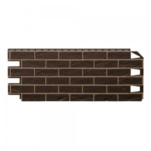 Панель фасадная Vox Vilo Brick DARK BROWN с фугой 1м*0,42м, шт