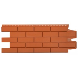 Панель фасадная полипропиленовая Клинкерный кирпич терракотовый, шт Панель фасадная полипропиленовая Клинкерный кирпич терракотовый, шт