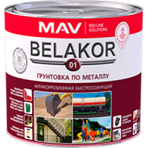 Грунтовка по металлу Belakor 01 быстросохнущая, 2,4л (2,3 кг)