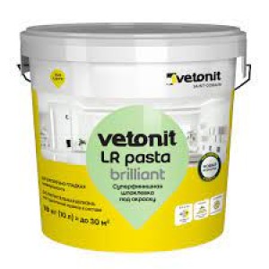 Шпатлевка Weber vetonit LR pasta brilliant суперфинишная белая,18 кг, шт. 