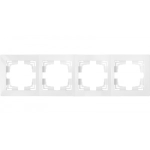 Рамка 4-я ЮЛИГ.735212.282 белая, шт