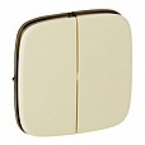 Панель лицевая 2-кл выключателя Legrand Valena Allure 755026 сл/кость, шт