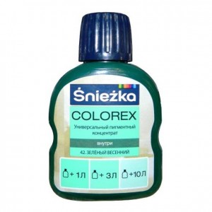 Краситель Sniezka Colorex №42 зеленый весенний, 100 мл