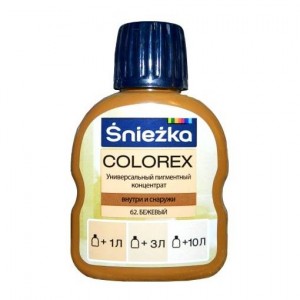 Краситель Sniezka Colorex №62 бежевый, 100 мл