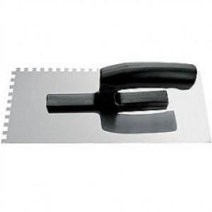 Гладилка нержавеющая 130х270 мм зуб 10 мм Bauwelt