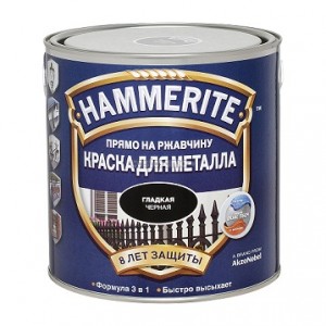 Эмаль на ржавчину Hammerite черная гладкая 0,75л
