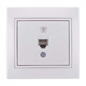 Розетка телефонная евро RJ11 Lezard Mira 701-0202(0303)-137