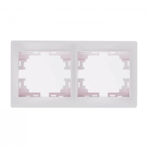 Рамка 2 поста горизонтальная Lezard Mira 701-0202(0303)-147