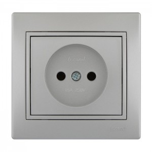 Розетка без заземления керамика Lezard Mira 701-1010(3030)-121