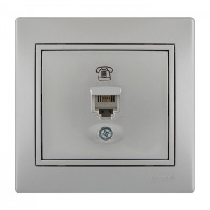 Розетка телефонная RJ11 разъем Lezard Mira 701-1010(3030)-137