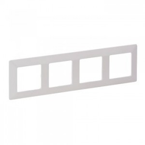 Рамка 4-я Legrand Valena Life 754004 белая, шт
