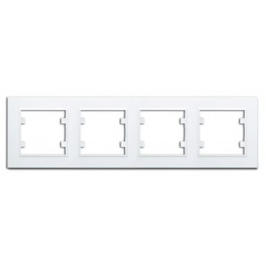 Рамка 4-я горизонтальная Makel Karea 56001704 белая Рамка 4-я горизонтальная Makel Karea 56001704 белая