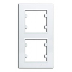 Рамка 2-я вертикальная Makel Karea 56001707 белая Рамка 2-я вертикальная Makel Karea 56001707 белая