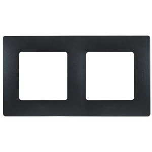 Рамка 2 поста Legrand Etika 672582 антрацит