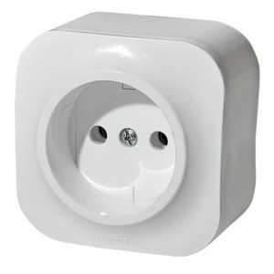 Розетка без заземления без шторок Legrand Quteo 782210(240)