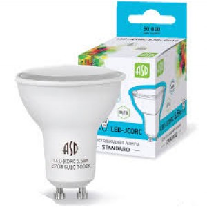 Лампа светодиодная ASD LED-JCDR-standard 5.5W GU10 4000K