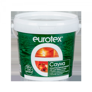 Лак EUROTEX-САУНА  для бань и саун 0.9кг