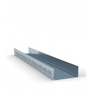 Профиль направляющий Knauf UW 100х40 мм ,толщина 0,6 мм Профиль направляющий Knauf UW 100х40 мм ,толщина 0,6 мм