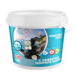 Лак акриловый Farbitex Profi с эффектом мокрого камня, 2,5 кг