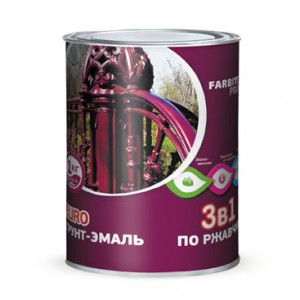Грунт-эмаль по ржавчине 3 в1 Olecolor серая RAL7004 0,9 кг