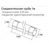 Труба круглая Grand Line Optima 125/90 1м